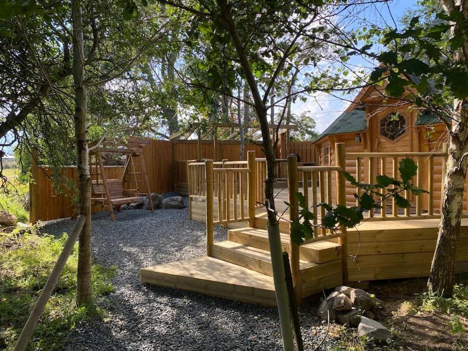 Craigshannoch Luxury 1 Bed Woodland Lodge Hot Tub Kintore Exterior photo
