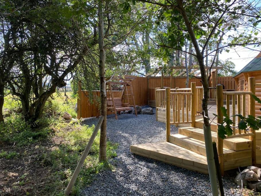 Craigshannoch Luxury 1 Bed Woodland Lodge Hot Tub Kintore Exterior photo